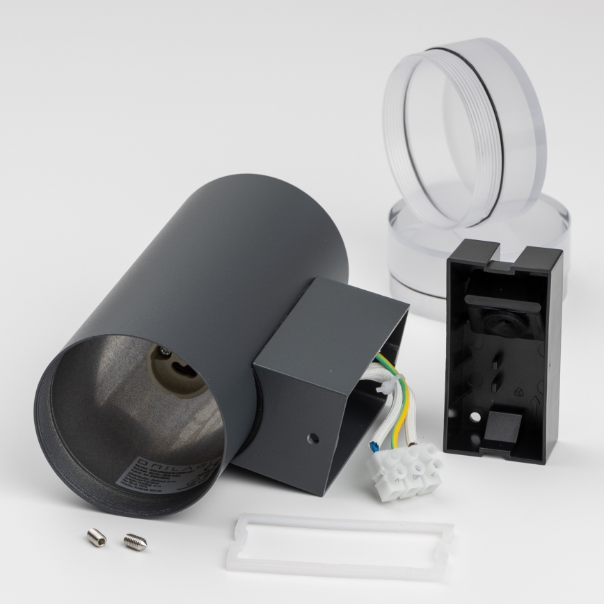 Brilagi - LED RGBW z nastavljivim zatemnjevanjem, zunanja stenska svetilka MATERA 2xGU10/6W/230V 3000K IP54 antracit + daljinski upravljalnik