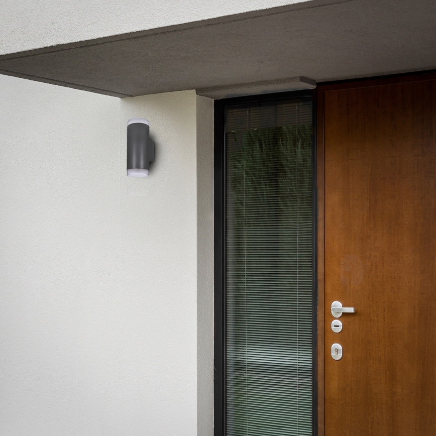 Brilagi - LED RGBW z nastavljivim zatemnjevanjem, zunanja stenska svetilka MATERA 2xGU10/6W/230V 3000K IP54 antracit + daljinski upravljalnik