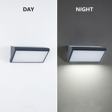 Brilagi - LED RGBW zatemnljivo zunanje stensko svetilo TRIANGLE 1xE27/15W/230V 2700-6500K IP65 antracit