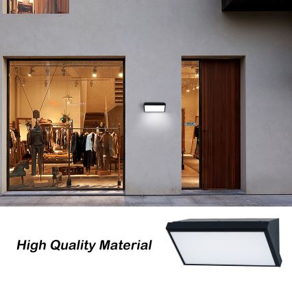 Brilagi - LED RGBW zatemnjiva zunanja stenska svetilka TRIANGLE 1xE27/15W/230V 2700-6500K IP65 črna