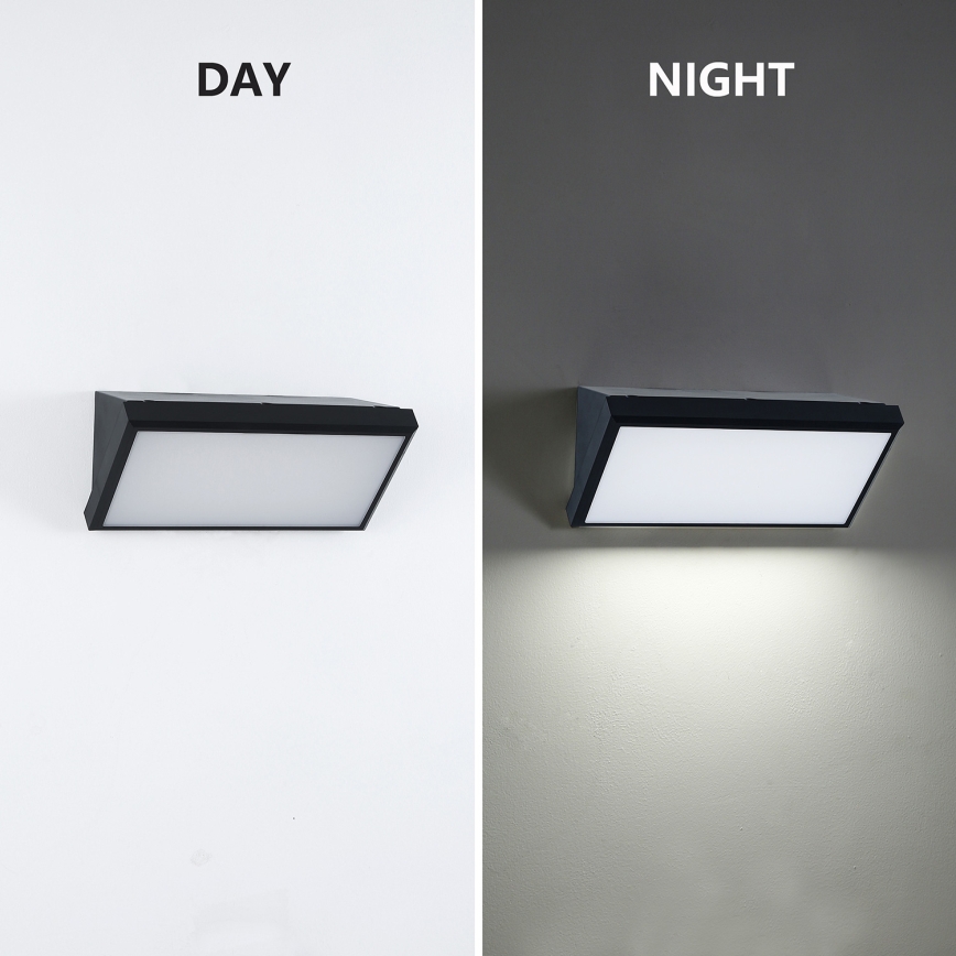 Brilagi - LED RGBW zatemnjiva zunanja stenska svetilka TRIANGLE 1xE27/15W/230V 2700-6500K IP65 črna