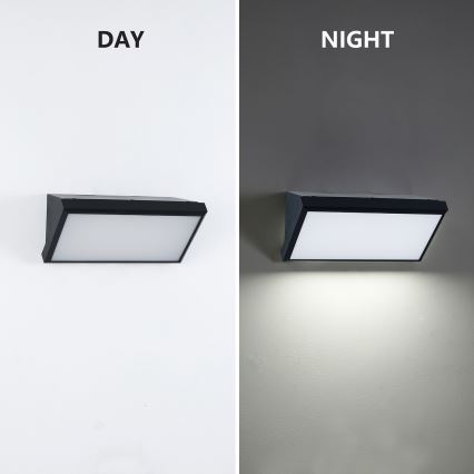 Brilagi - LED RGBW zatemnjiva zunanja stenska svetilka TRIANGLE 1xE27/9W/230V 2700-6500K IP65 črna