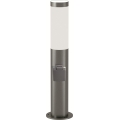 Brilagi - LED RGBW zunanja svetilka ELIA z vtičnico, z nastavljivo jakostjo svetlobe, 1xE27/6,5W/230V 2700-6500K IP44 Wi-Fi 50 cm mat krom