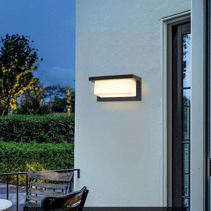 Brilagi - LED RGBW zatemnjivo zunanje stensko svetilo BRICKY 1xE27/15W/230V 2700-6500K IP54 črna