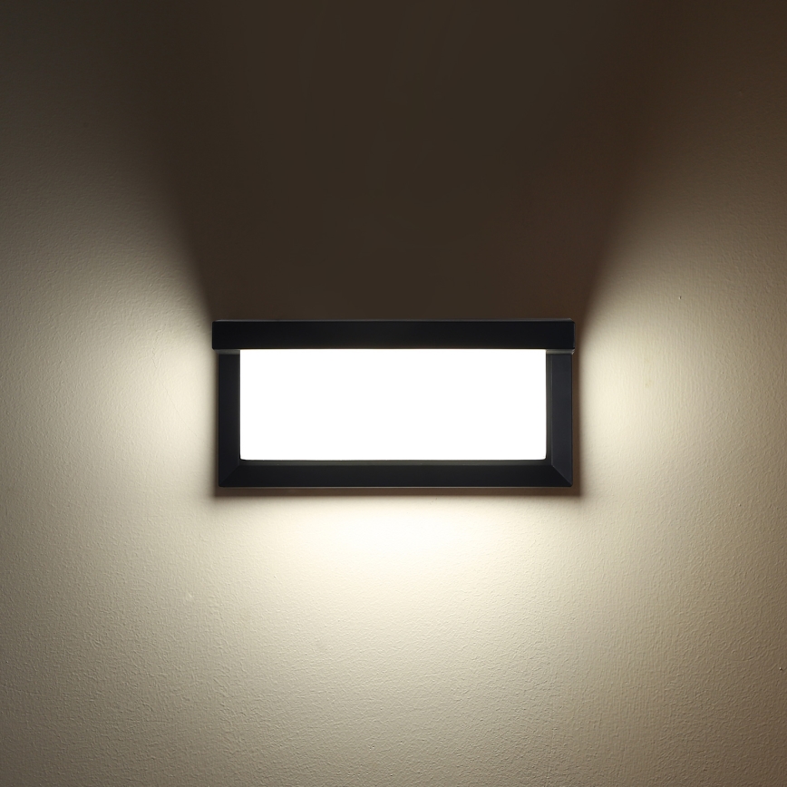 Brilagi - LED RGBW zatemnjivo zunanje stensko svetilo BRICKY 1xE27/9W/230V 2700-6500K IP54 črna