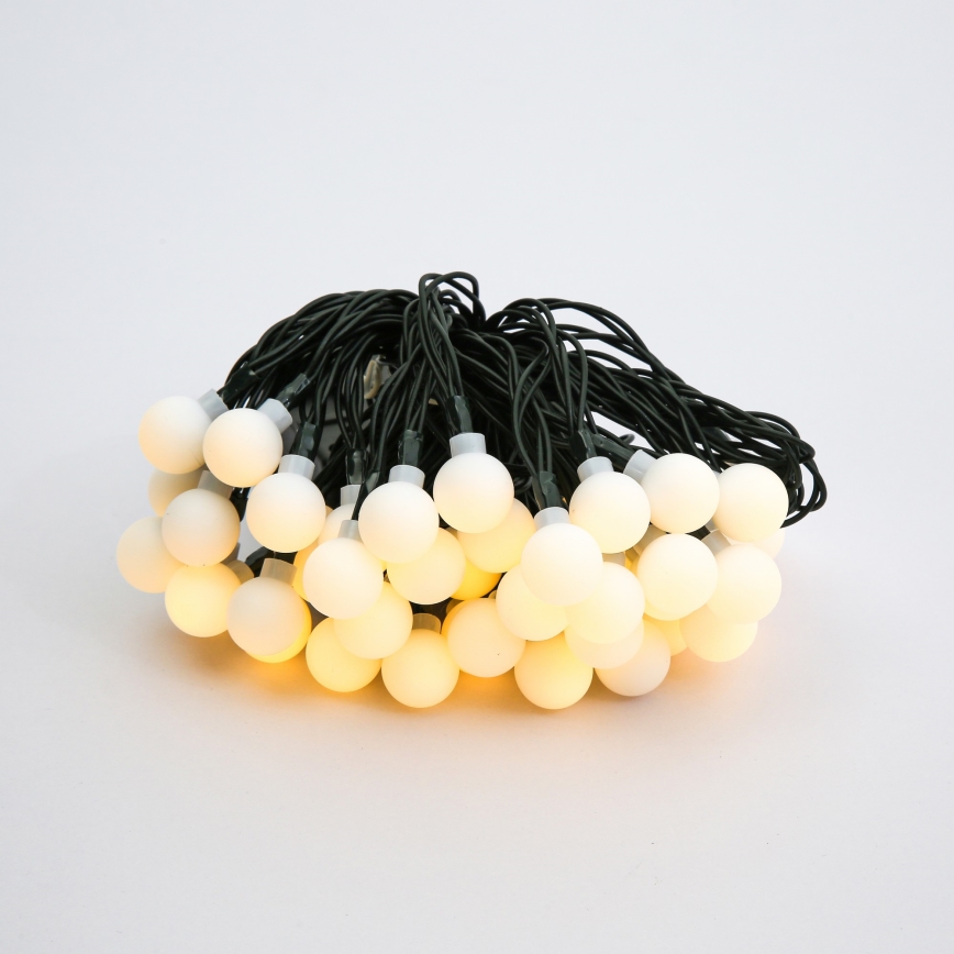 Brilagi - LED Solarna dekorativna veriga BUBBLE 50xLED/8 funkcij 7m IP65 topla bela 600 mAh