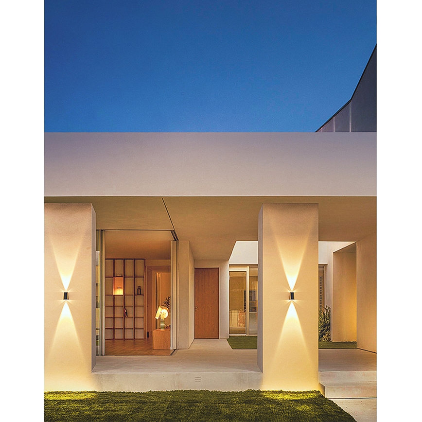 Brilagi - LED Solarna stenska svetilka PYRAMID LED/2W/3,2V 1300 mAh IP54