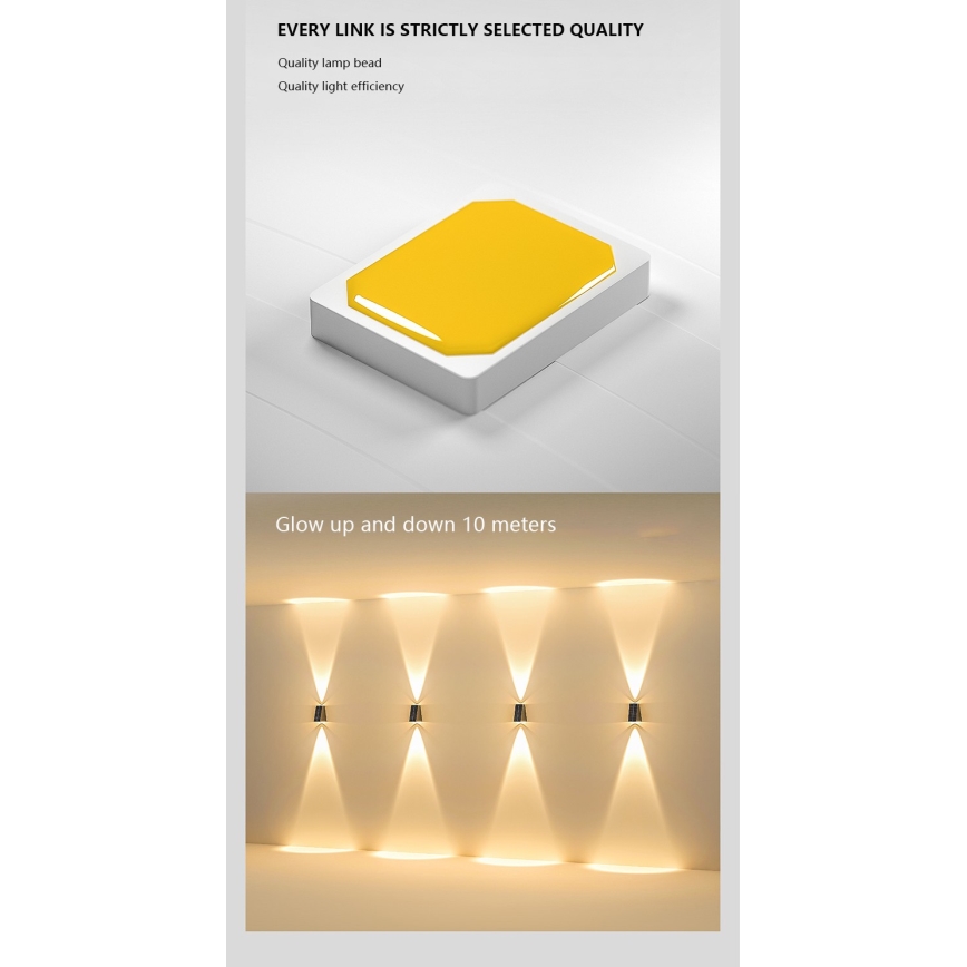 Brilagi - LED Solarna stenska svetilka PYRAMID LED/2W/3,2V 1300 mAh IP54
