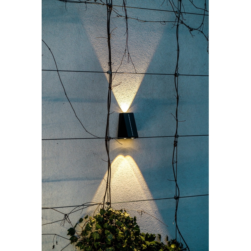 Brilagi - LED Solarna stenska svetilka PYRAMID LED/2W/3,2V 1300 mAh IP54