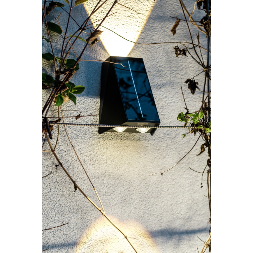 Brilagi - LED Solarna stenska svetilka PYRAMID LED/2W/3,2V 1300 mAh IP54