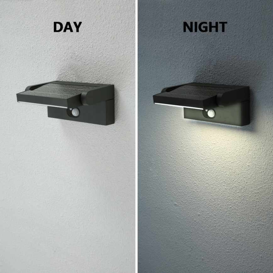 Brilagi - LED Solarna stenska svetilka s senzorjem ANKLE LED/3,5W/3,7V 2200 mAh IP54