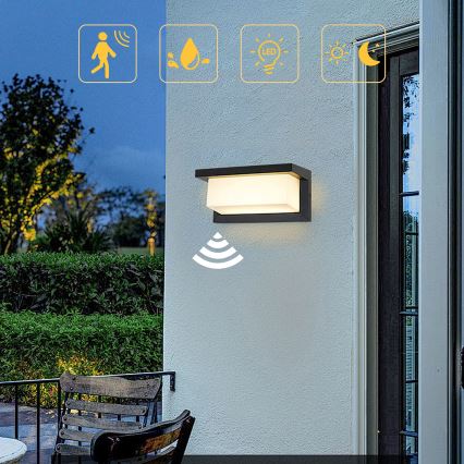 Brilagi - LED Solarna stenska svetilka s senzorjem BRICKY LED/5W/6V 4000 mAh IP65