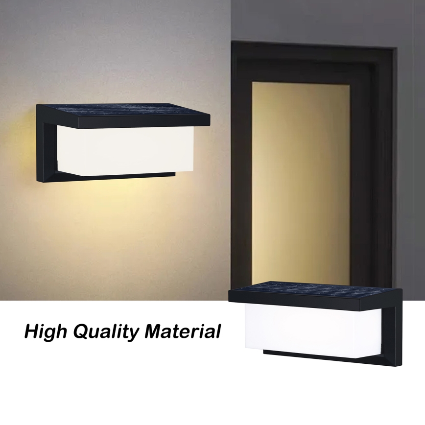 Brilagi - LED Solarna stenska svetilka s senzorjem BRICKY LED/5W/6V 4000 mAh IP65