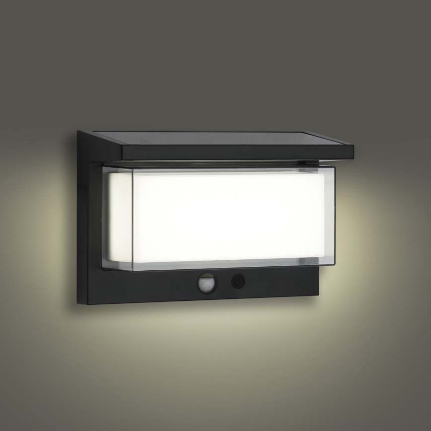 Brilagi - LED Solarna stenska svetilka s senzorjem SONCE LUME LED/10W/3,7V 4000 mAh IP44