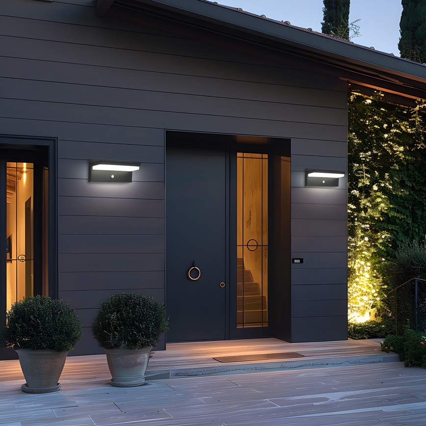 Brilagi - LED Solarna stenska svetilka s senzorjem SONCE SENSE LED/10W/3,7V 4000 mAh IP44