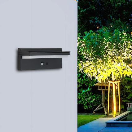 Brilagi - LED Solarna stenska svetilka s senzorjem SONCE SENSE LED/10W/3,7V 4000 mAh IP44