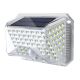 Brilagi - LED Solarna stenska svetilka s senzorjem WALLIE LED/4W/3,7V 6500K IP64 srebrna