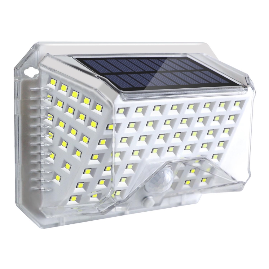 Brilagi - LED Solarna stenska svetilka s senzorjem WALLIE LED/4W/5,5V 1200 mAh 6500K IP64 srebrna