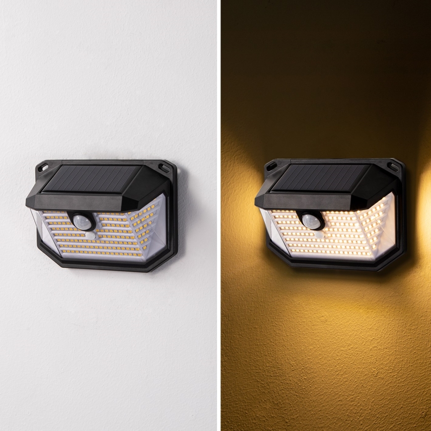 Brilagi - LED Solarna stenska svetilka s senzorjem WALLIE LED/4W/5,5V 1200 mAh 3000K IP65