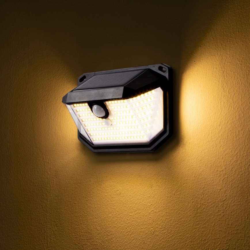 Brilagi - LED Solarna stenska svetilka s senzorjem WALLIE LED/4W/5,5V 1200 mAh 3000K IP65