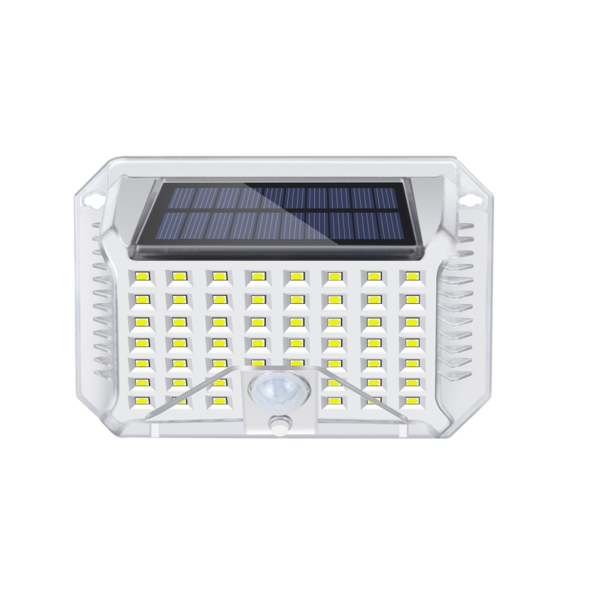 Brilagi - LED Solarna stenska svetilka s senzorjem WALLIE LED/4W/5,5V 1200 mAh 6500K IP64 srebrna