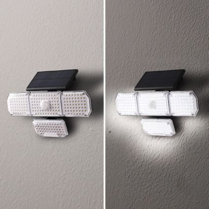 Brilagi - LED Solarna stenska svetilka s senzorjem WALLIE LED/5W/5,5V 2400 mAh IP65