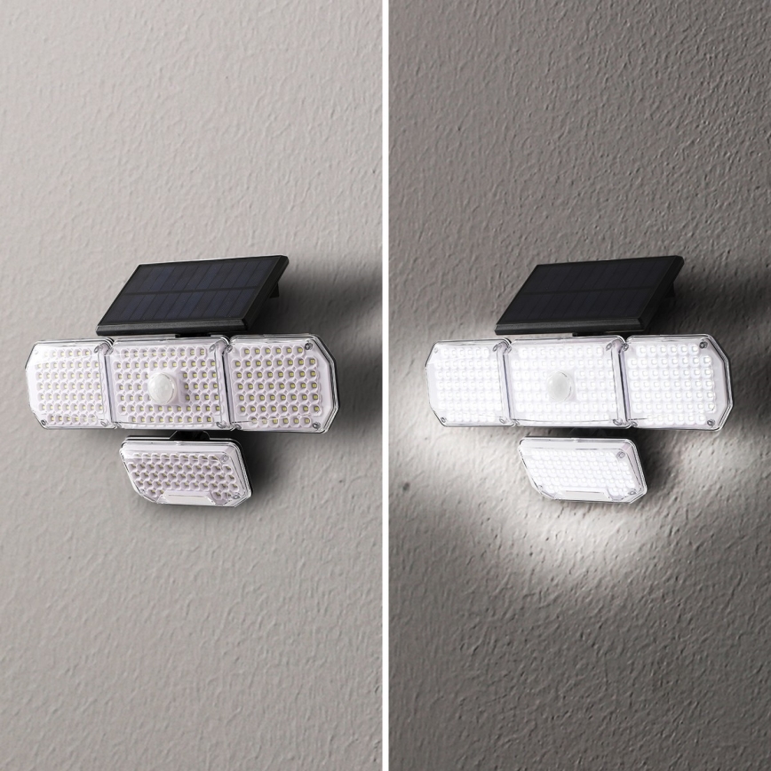 Brilagi - LED Solarna stenska svetilka s senzorjem WALLIE LED/5W/5,5V 2400 mAh IP65