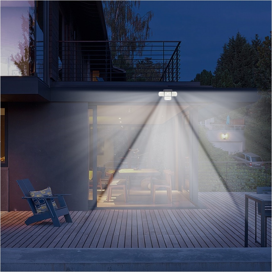 Brilagi - LED Solarna stenska svetilka s senzorjem WALLIE LED/5W/5,5V 2400 mAh IP65
