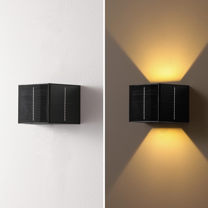 Brilagi - LED Solarna stenska svetilka SOLAR CUBE LED/2W/3,2V 1300 mAh IP54