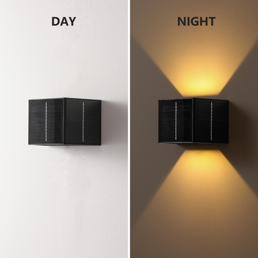 Brilagi - LED Solarna stenska svetilka SOLAR CUBE LED/2W/3,2V 1300 mAh IP54
