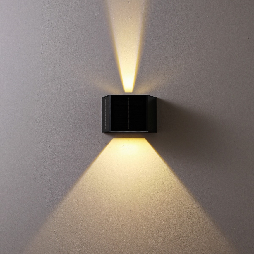 Brilagi - LED Solarna stenska svetilka SOLAR CUBE LED/2W/3,2V 1300 mAh IP54