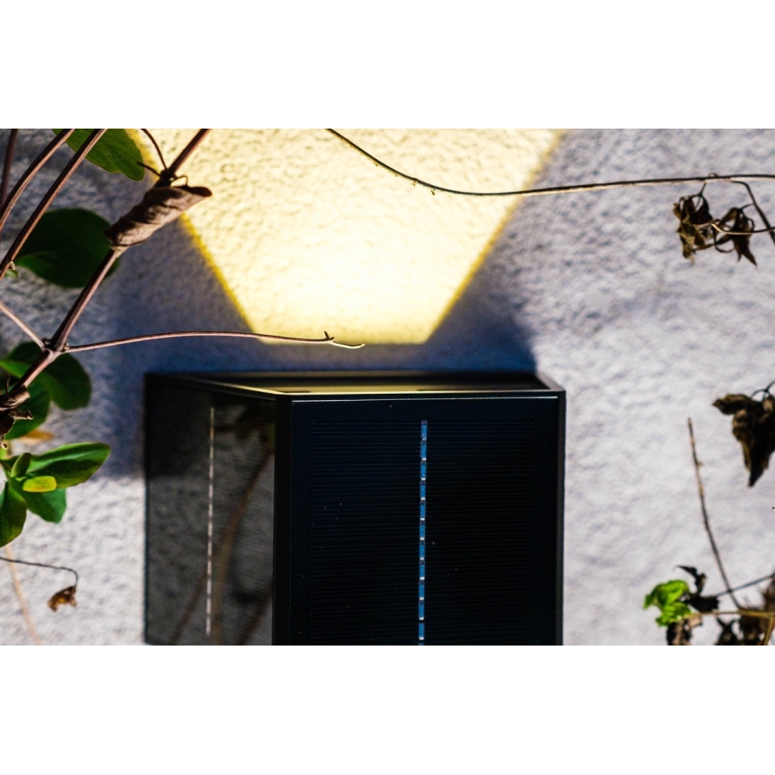 Brilagi - LED Solarna stenska svetilka SOLAR CUBE LED/2W/3,2V 1300 mAh IP54