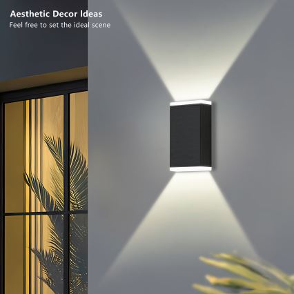 Brilagi - LED Solarna stenska svetilka SONCE GUARD LED/2W/3,7V 2000 mAh IP45
