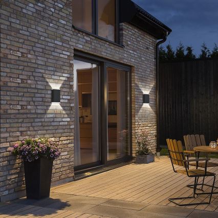 Brilagi - LED Solarna stenska svetilka SONCE GUARD LED/2W/3,7V 2000 mAh IP45