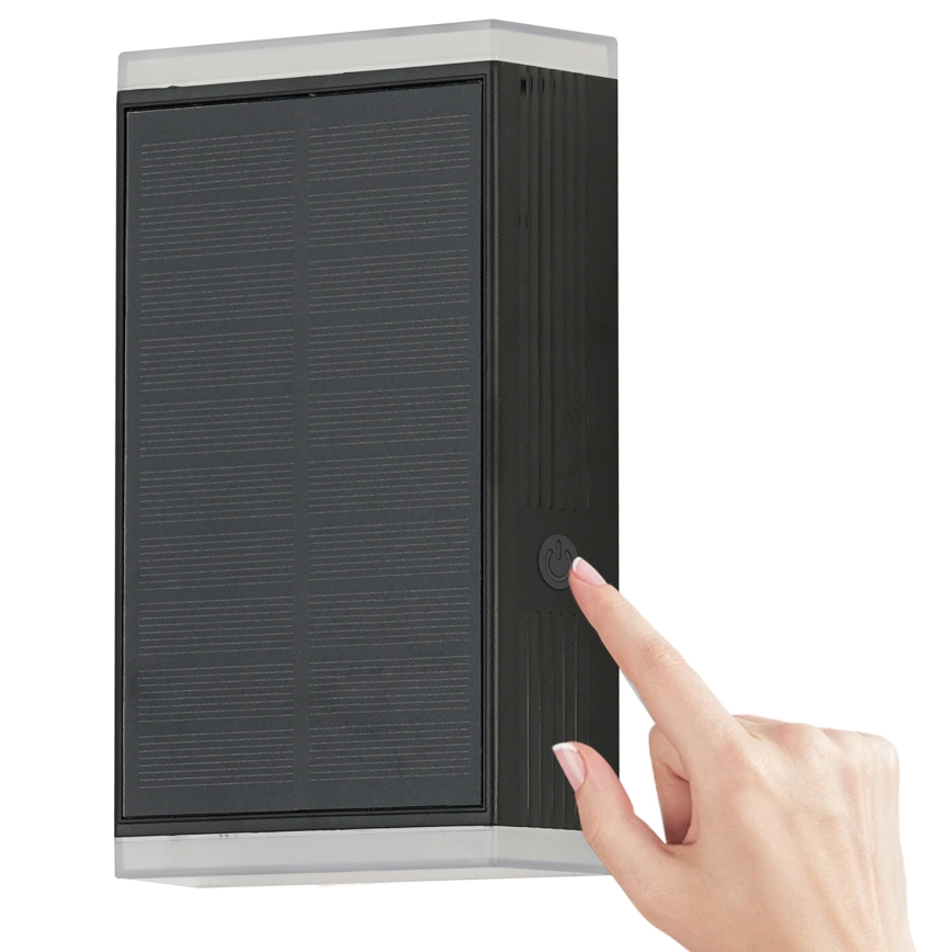 Brilagi - LED Solarna stenska svetilka SONCE GUARD LED/2W/3,7V 2000 mAh IP45