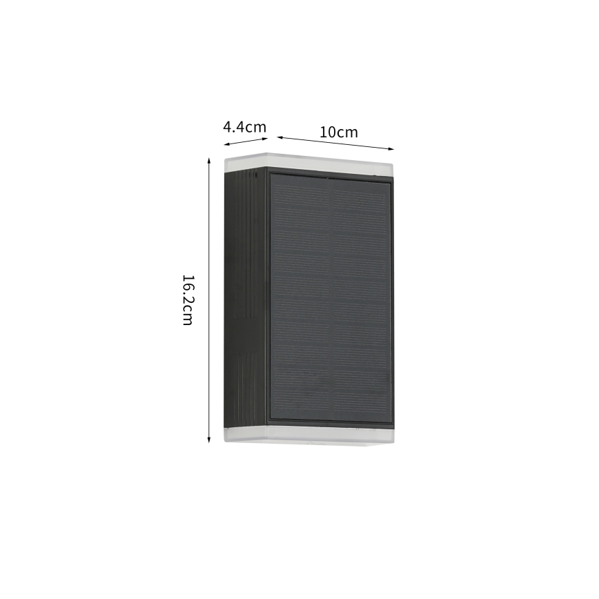 Brilagi - LED Solarna stenska svetilka SONCE GUARD LED/2W/3,7V 2000 mAh IP45