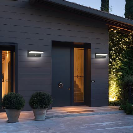 Brilagi - LED solarna stenska svetilka s senzorjem SUN SENSE LED/10W/3,7V 4000 mAh IP44