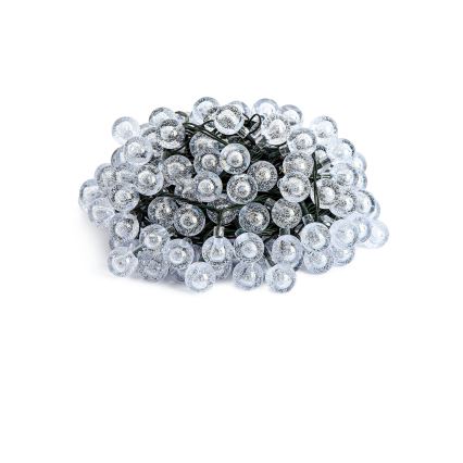 BRILAGI - LED solarna dekorativna veriga BUBBLE 200 LED/8 funkcij 20 m IP65 topla bela 800 mAh