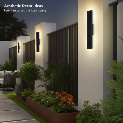 Brilagi - LED zatemnljivo sončno stensko svetilo SUN LED/4W/230V 60 cm 4000 mAh IP44