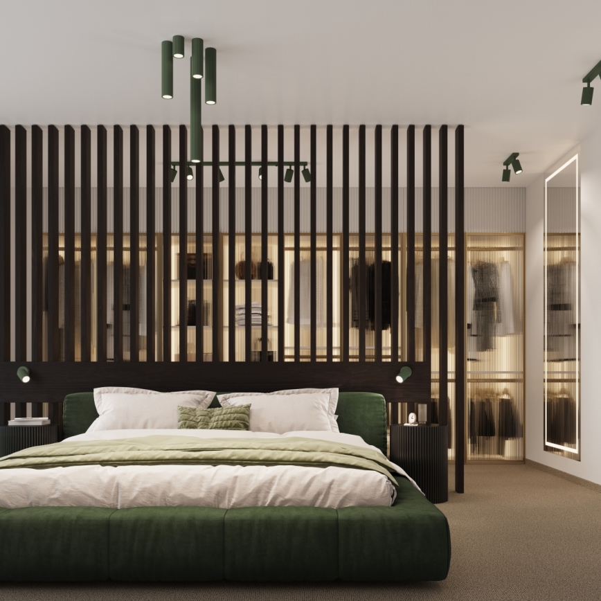 Brilagi - LED spot CRESTO 1xGU10/10W/230V 20 cm zelena