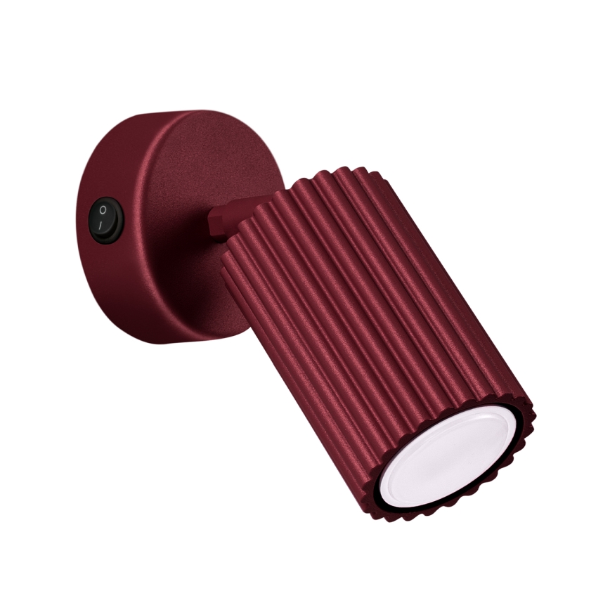 Brilagi - LED stenska reflektorska svetilka CRESTO 1xGU10/10W/230V burgundska