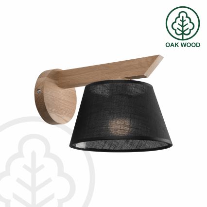 Brilagi - LED  Stenska svetilka ANTHONY 1xE14/40W/230V hrast/črna