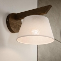 Brilagi - LED  Stenska svetilka ANTHONY 1xE14/40W/230V hrast oreh/bela