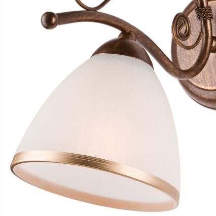 Brilagi - LED Stenska svetilka ANTICO 1xE27/60W/230V bronasta patina