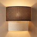 Brilagi - LED stenska svetilka BOHO ECO 1xE27/10W/230V rjava/kremna
