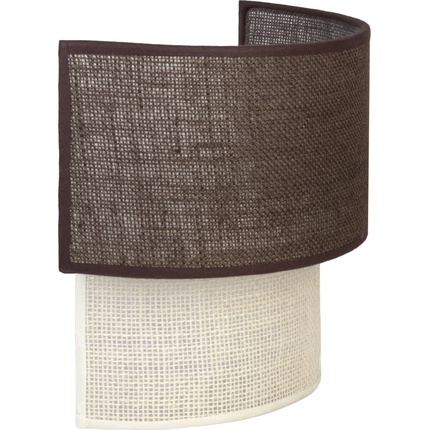 Brilagi - LED stenska svetilka BOHO ECO 1xE27/10W/230V rjava/kremna