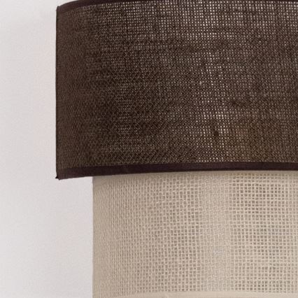 Brilagi - LED stenska svetilka BOHO ECO 1xE27/10W/230V rjava/kremna