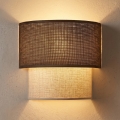 Brilagi - LED stenska svetilka BOHO ECO 1xE27/10W/230V rjava/kremna