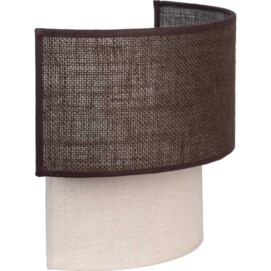 Brilagi - LED stenska svetilka BOHO ECO 1xE27/10W/230V rjava/kremna