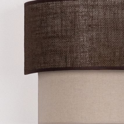 Brilagi - LED stenska svetilka BOHO ECO 1xE27/10W/230V rjava/kremna